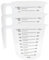 Poud à mesurer en plastique, 3pcs 1000 ml Pouche en plastique transparent avec échelle, tasses et cruches à mesurer avec pichet, tasse empilable avec poignée pour peinture mélangée, résine, ép