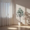 DanLink Kunstpflanze Eukalyptus, 120 cm Hoch KüNstliche Pflanze Eukalyptus Deko für Drinnen DraußEn, Modern Decor Kunstpflanzen Plastikpflanzen Im Topf für Home Schlafzimmer BüRo Garten (1 Stück)