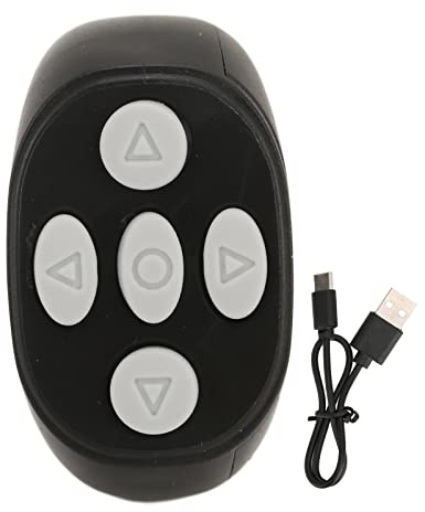 Chiyyak Bluetooth Fernbedienung Multi -Funktion Ring Design Wireless Phone Selfie Selfie Shutter für Android 8.0 und Höher, mit Seite nach Oben, Unten, Links und Rechts Funktionen (Schwarz)