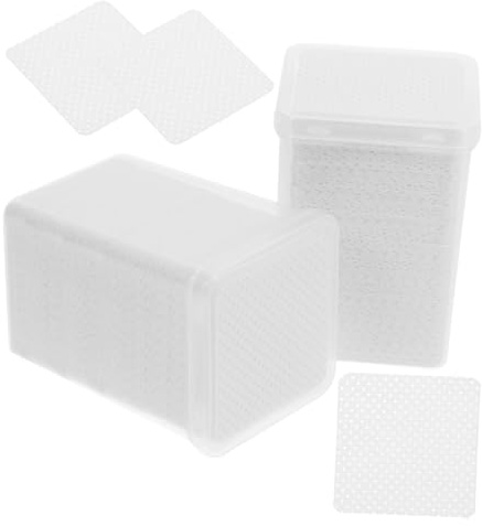 SOIMISS Pads mit 200 Stück 2 Boxen Nagellackentferner aus Baumwolle und Polierentfernung Sanfte Nagelreinigung für Salon und Zuhause