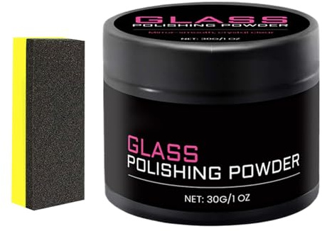 Politur Für Windschutzscheiben Pulverförmiges Reinigungsmittel für Glas | 30g Wineshield Glas Politur Set mit zur Restaurierung von Autos LKW SUV und Van