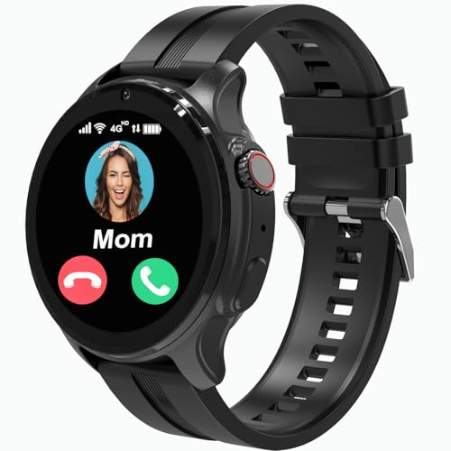 MANYKIDS 4G Kids Smart Watch with GPS Tracker, Smartwatches Video Call Waterproof Real Time Position School Mode Pedometer SOS Geo-Fence Anti-Lost of Early Education Tools Smartwatches for Boys Girls