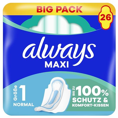 always Maxi Binde - Größe 1 - Normal mit Flügeln BigPack 26 Stück