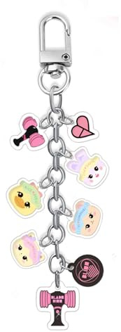 NlsqAMZ Bllackpiink Schlüsselanhänger, Bllackpiink Schlüssel Anhänger, Kpoop Keychain, Kppop Merch, Schlüsselbund, Schlüsselkette, Accessoire für Schlüssel, Taschen