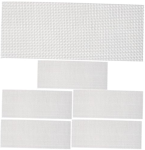 Zerodeko 6pcs Stainless Steel Filter Mesh Pad, Aquarium Moss Net, Silver, for Moss and Water Grass in Fish Tanks and Aquariums