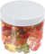 Tiegel XXL Pot de PET 200 ml transparent, avec couvercle en plastique, blanc, 10 pièces
