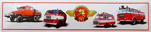 Schild Blechschild Strassenschild Feuerwehr DDR W50 Skoda B1000 IFA