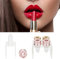 12.1 mm DIY Lipstick Mould, Silicone Lipstick Making Mould Home Lip Balm Mould Circle Crafts Tool Kit Silicone Lip Balm Mould Craft Tool (Four Holes)
