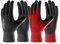 COOLJOB 6 Paar Gartenhandschuhe Herren, mit Rutschfeste Latex-Beschichtung Montage Handschuhe, Arbeitshandschuhe Herren mit optimaler Griffigkeit, schwarz & rot, Größe 9/L