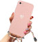 Lafunda Coque Compatible avec iPhone 8/7/SE 2020, Étui à Bandoulière et Cordon Réglable Housse en Silicone Motif de Coeur Antichoc Coque pour Apple iPhone 8/7/SE 2020 Rose