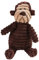 Affe Plüschtier für Hunde, Quietschspielzeug Hund Kuscheltier für Hunde, Hundespielzeug für Welpen Kleine/Mittelgroße Hunde
