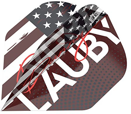 Target Darts Danny Lauby No.2 Pro Ultra Dart Flights Rot, Weiß und Blau