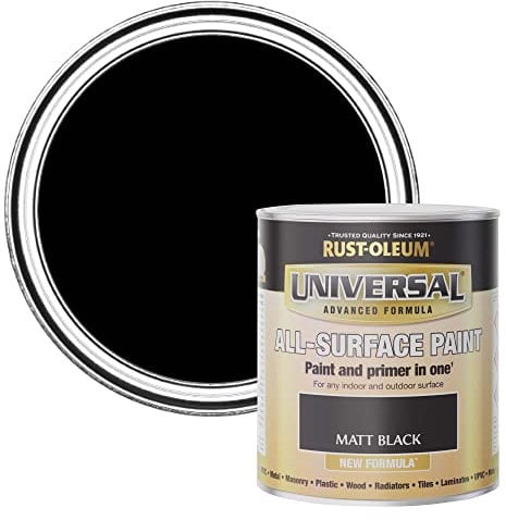 Rust-Oleum Universal Paint Matt Black 750ml