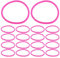 Stoff Haargummi Neon Pink 50 Stücke Nylon Elastische Haarbinder Haar Krawatten Bands ?e Stretch Pferdeschwanzhalter (Fluoreszierender Rosa) Scrunchie Haargummi Pink geflochtener haarreif