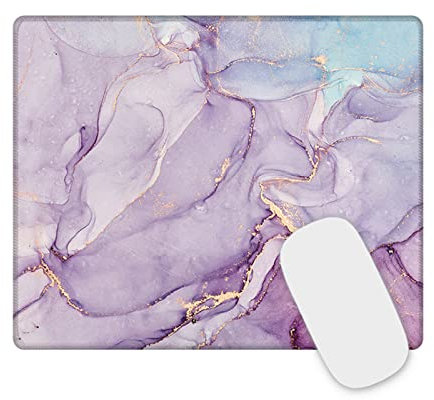 Tapis de souris de jeu avec bords cousus - 26 x 21 x 0,3 cm - Pour PC, ordinateur portable, bureau à domicile (7724)