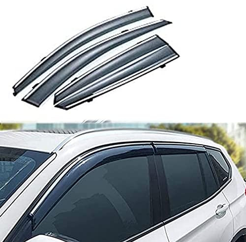 4pcs Auto Windabweiser für B-MW X3 2012-2018, Vorne Hinten Seitenfenster Regenabweiser Sonnenschutz Regenschutz Visiere Smoked Abweiser Fenster ZubehöR