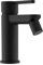 Rubinetto per il Bagno Miscelatore Monocomando per Bidet interamente in Ottone con finitura Nero Opaco Design Tondeggiante Moderno per Scarico Automatico modello Virna