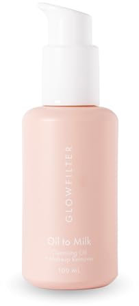 Detergente e Struccante per il Viso con Olio di Macadamia, Melograno e Mandorle - Pulizia profonda, Idratante e Lenitivo - Oil to Milk - 100 ML, Vegano - Glowfilter by Marta Lozano