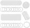Hazrcvr Edelstahl Anhänger Blanko 20 Stück Hundemarken Rohlinge Dog Tags Schildform mit Loch Blank Stamping Tag Charms Leere Anhänger Schlüsselanhänger DIY Making Kit Rohlinge zum Lasern