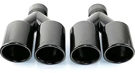 Auspuffrohr Paar Universal Für 63 Mm Für B&MW Für M-Serie F10 F30 Auto Tuning Auspuffblende Spitze Dual Outlet Edelstahl Düse Schalldämpfer Rohr Schalldämpferspitze