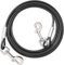 Black Dog Tie Out Cable Leash - Durable Steel Wire with Superior Clips - 3m, 6m, 9m, 15m for Small & Large Dogs