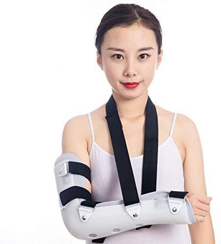 Schulter-Arm-Schlinge, Arm-Schlinge, Ellenbogen-Schulter-gepolsterte Unterstützung, atmungsaktive medizinische Armlehne, Schulter-Wegfahrsperre für Ellenbogen und Schulter, verstellbare Schl