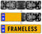 PLEXICLICK® PRO - Number Plate Holder for Cars - Invisible Look - Black - Universal License Plate Holder - For UK 3mm Frames