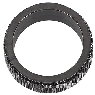 RiToEasysports Spinner-Ring für Herren, 8 Mm, Geräuschlos, Cool, Zappelig, Drehender Kettenring, Angstlinderung, Stahl, Cooler Angstring für Männer und Erwachsene