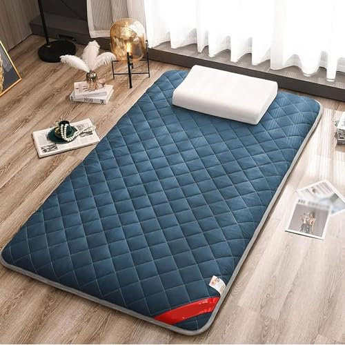 Japanische Boden-Futon-Matratze, Japanische Dicke Tatami-Matratze, Faltbare Rollmatratze, Thai-Massagebett-Matratzen, Schlafmatratze Für Den Boden (Color : A, Size : 1.2X2.0m)