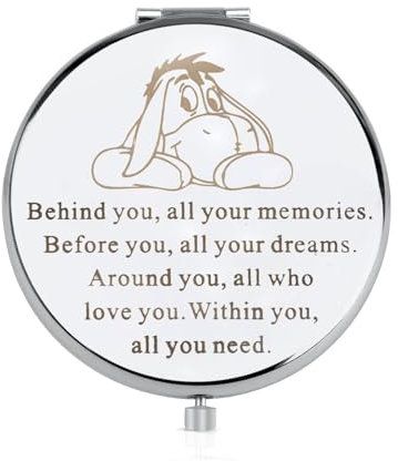 FEELMEM I-Aah inspirierendes Geschenk Behind You All Your Memories Film Compact Mirror Cartoon I-Aah Fans Geschenk