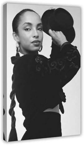 HHMACC Singer Sade Leinwand-Poster, Wandkunst, Dekordruck, Bild Gemälde für Wohnzimmer, Schlafzimmer, Dekoration, Rahmen-Stil, 30 x 45 cm