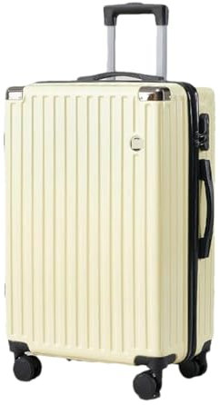 Weiblich Gepäck Trolley Box Multifunktionaler Reisekoffer Herren Reisekoffer, Yello, 66 cm