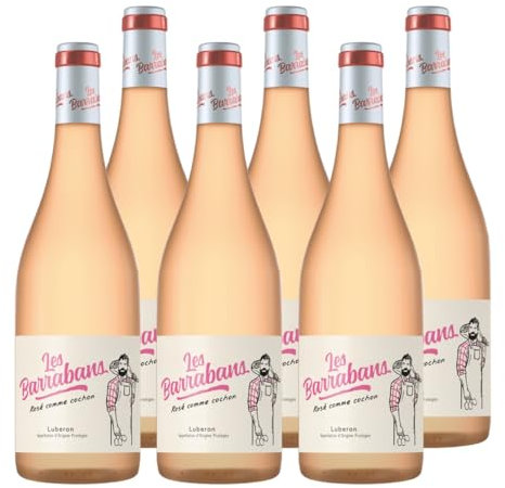 Les Barrabans - AOP Luberon - Vin Rosé - Lot de 6 bouteilles x 75 cl
