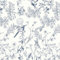 Yomshi Peel and Stick Wallpaper White and Blue Self Adhesive Wallpaper Floral 44×300cm Bird Wallpaper Botanical Stick on Wallpaper Waterproof Vinyl Wall Covering Decorative Film for Bedroom