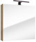 Lomadox Spiegelschrank Bad Badzimmerschrank mit Spiegel 60 cm Eiche mit LED Beleuchtung