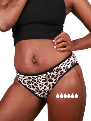 Taynie Leo Ultra Perioden Unterwäsche - auslaufsichere Menstruationsunterwäsche - Unterhosen Damen ersetzt 6 Tampons, Periodenslip Tragedauer bis 12 Std, waschbar bis 60°C