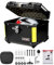 MOCOERL Top case pour moto - Noir - Grande capacité - 45 l - En plastique ABS étanche - Porte-bagages - Support de fixation universel
