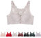 Floral Secrets Comfort Rose Bra,Seamless Front Closure Lace Butterfly Daily Bras,Women's Front Closure Bra (Tea Green,46/105E)