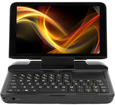 Micro PC 8GB LPDDR4 RAM 256GB M.2 SSD ROM, 6 Zoll Industrie Laptop, für N4120 CPU 2,4G 5G WiFi BT4.2 Tragbarer Industrie Notebook Computer für 10 Pro (EU)