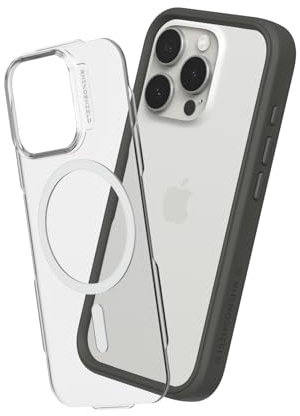 RhinoShield Modulare Case kompatibel mit MagSafe für [iPhone 16 Pro Max] | Mod NX - Überragender Magnet, Individuell anpassbare, strapazierfähige Schutzhülle 3.5M / 11ft Fallschutz - Graphite