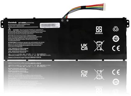 Pinsinholy AC14B8K AC14B3K Laptop Battery for Acer Aspire ES1-111M ES1-512 ES1-711 E3-112 E5-721 E5-731 E5-771 E5-771G R3-131T R7-371T R7-372T R5-471T A515-41G R5-571T