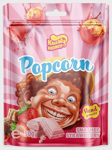 Krusty Krunch Popcorn – Smashed Strawberry - 30g