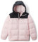 Columbia Veste matelassée à capuche unisexe, rose satiné, noir, taille M
