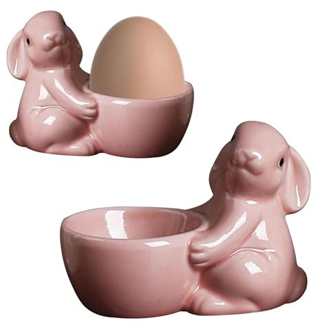 Coquetiers De Pâques,Coquetiers En Porcelaine,Coquetier en céramique de statue de lapin - Coquetier en statue de lapin, mignon et simple pour les gadgets de cuisine, la décoration intérieure, les uste