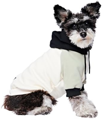 Spark Paws Hunde Kapuzenpullover – Premium-Qualität, butterweich, hervorragender Komfort und Passform, beruhigende Fleece-Innenseite, geeignet für alle Rassen - Olivencreme- S