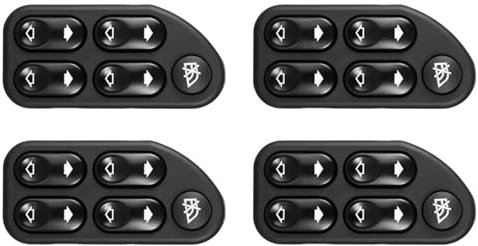 Botón de la ventana del coche 4X NUEVO interruptor de control de ventana principal eléctrico/apto for Ford Ranger Fiesta Ecosport 2004-2008 7S6514529AA Interruptor Control Ventana