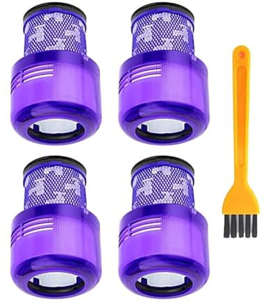 Lavabile, compatibile for Dyson V11 V15, filtro Hepa Filtro aspirapolvere Parte di ricambio Cordless Stick Aspirapolvere Post V11 Filtro(4pcs)