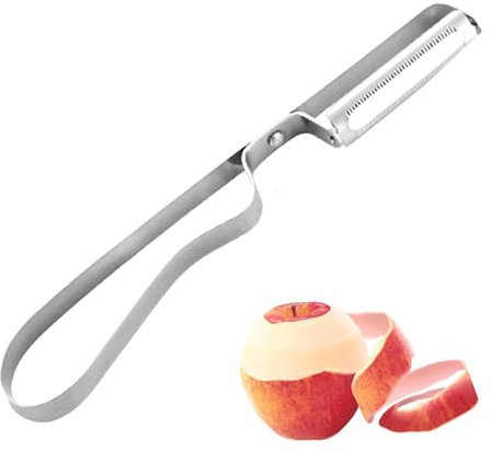 Pelador de acero inoxidable, pelador de verduras multifuncional, pelador de verduras a mano, herramienta multifuncional para pelar vegetales para tomates, zanahorias, patatas, cebollas