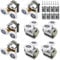 Curved Shower Door Rollers 25mm, 8pcs Shower Glass Door Rollers, Replacement Shower Door Wheels with Anti-Collision Block and Screws Chrome, Shower Roller Wheels for Curved Bathroom Showerroom Doors