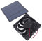 Compact Portable 5W Solar Panel Fan Kit for Pet House, Chicken Coop, Tree House, Kennel, RV, Camping with Solar Panel Kit with Fan, Low Noise